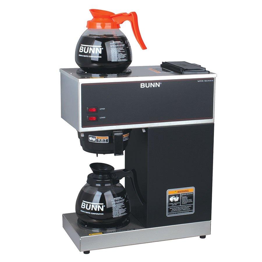 BUNN VPR, BLK W/2 GLASS DECANTERS