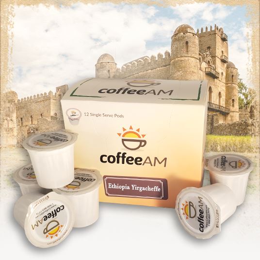 Ethiopia Yirgacheffe Coffee, Single Serve