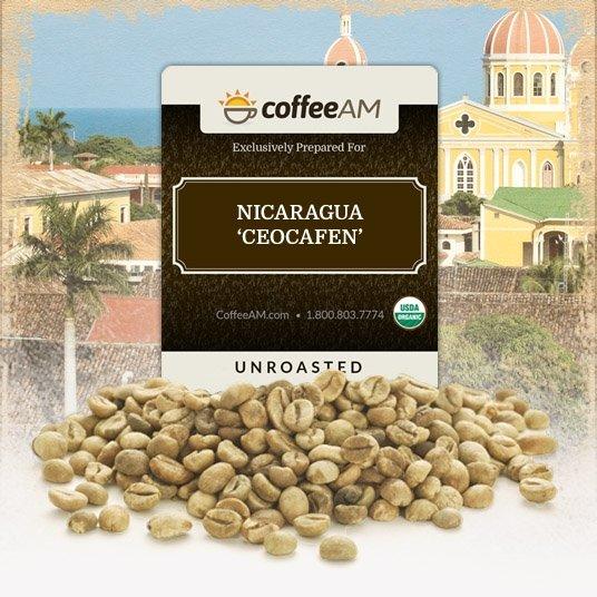 Fair-Trade Organic Nicaragua Green Coffee