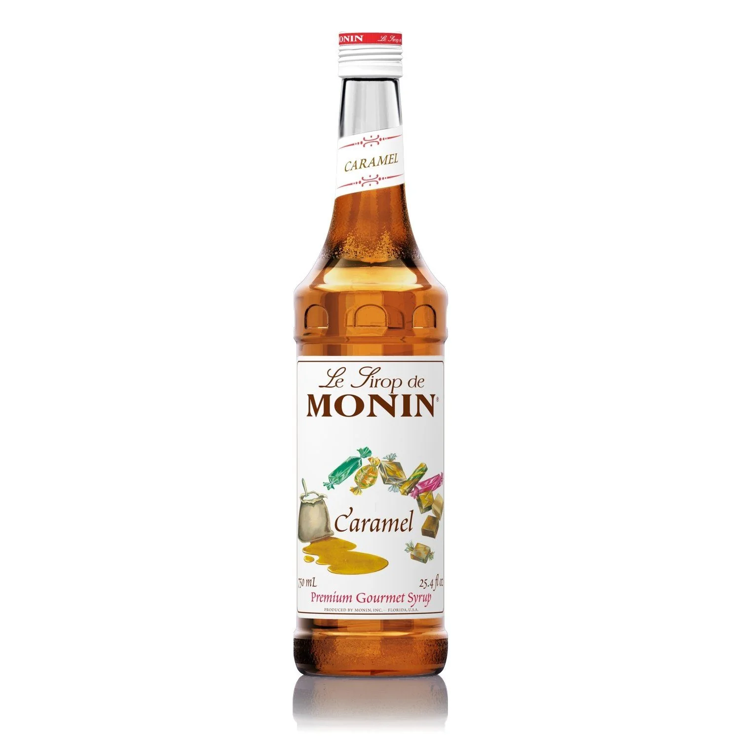 Monin Caramel Coffee Syrup, 750 ml