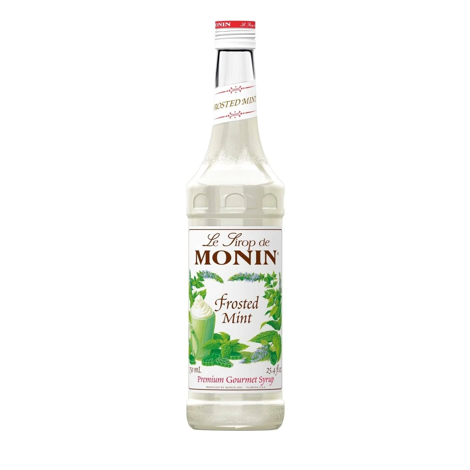 Monin Frosted Mint Coffee Syrup, 750 ml