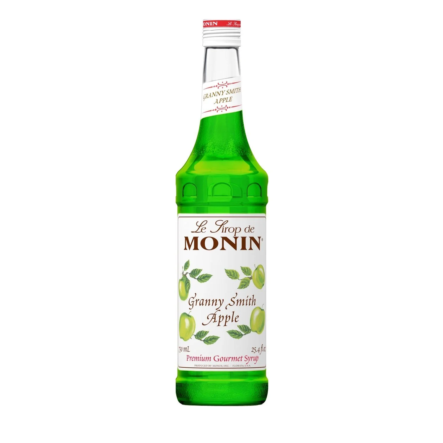 Monin Granny Smith Apple Coffee Syrup, 750 ml
