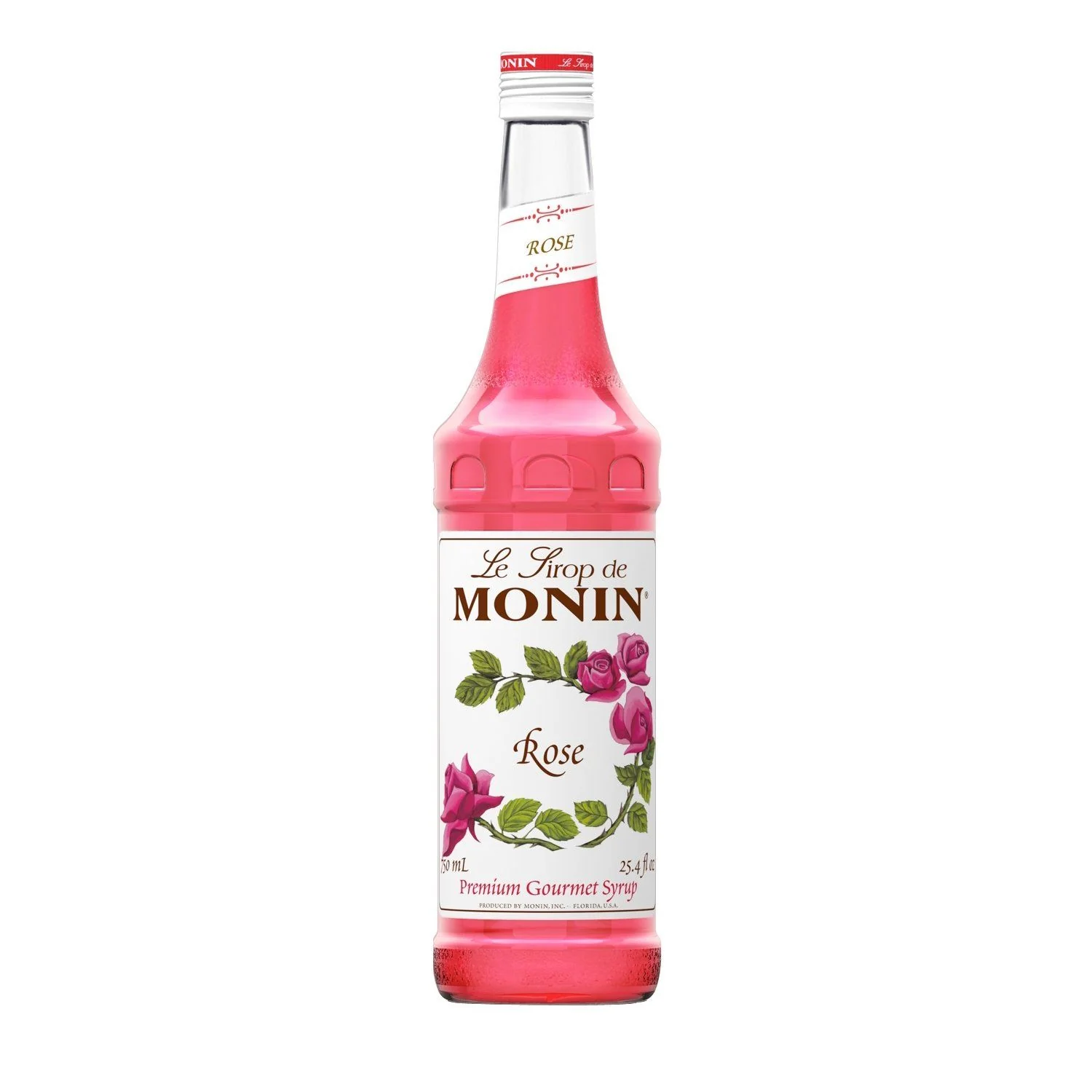 Monin Rose Coffee Syrup, 750 ml