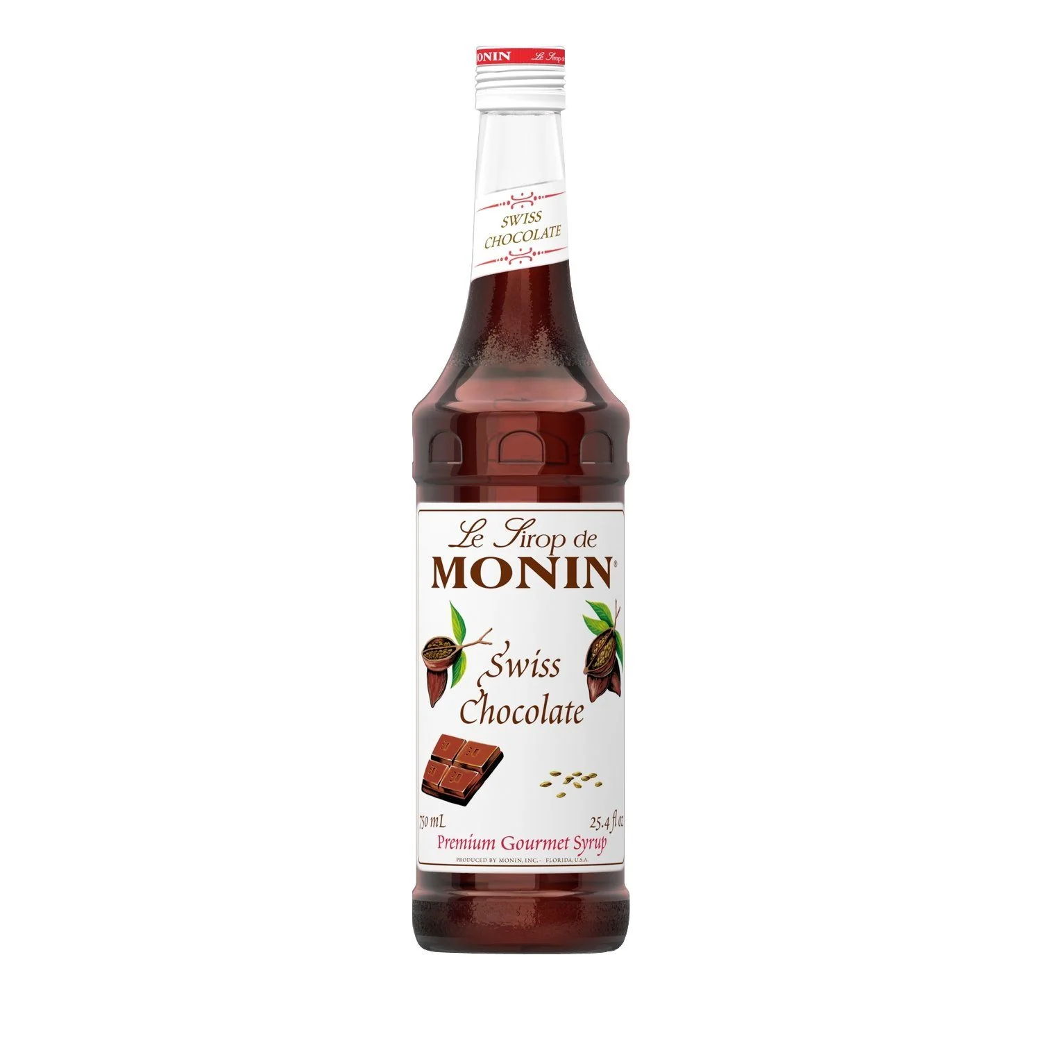 Monin Swiss Chocolate Coffee Syrup, 750 ml