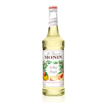 Monin White Peach Coffee Syrup, 750 ml