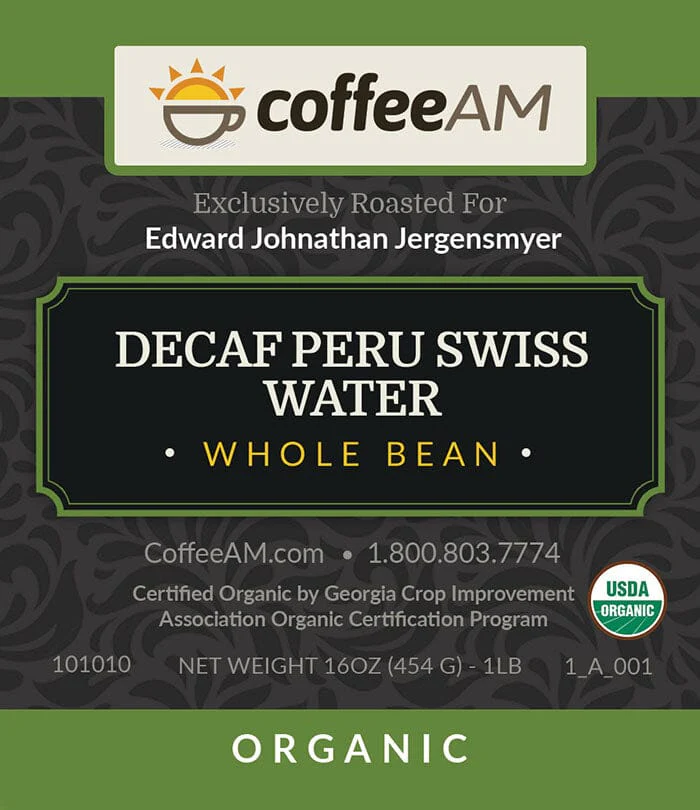 Organic Peru Decaf 'Swiss Water' Coffee - Image 2